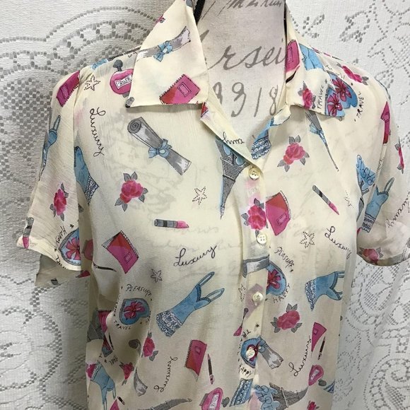 NWT- Vintage Champagne Collection Blouse - Picture 2 of 7